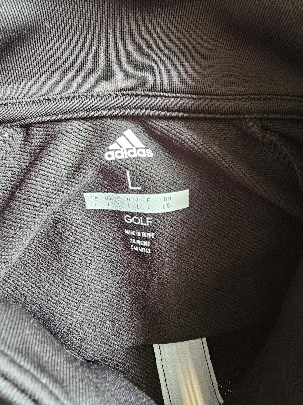 Adidas Men’s Black Quarter-Zip Training Top